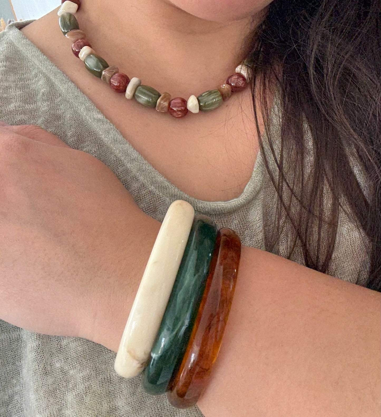 LOT DE 3 bracelets ESMERALDA