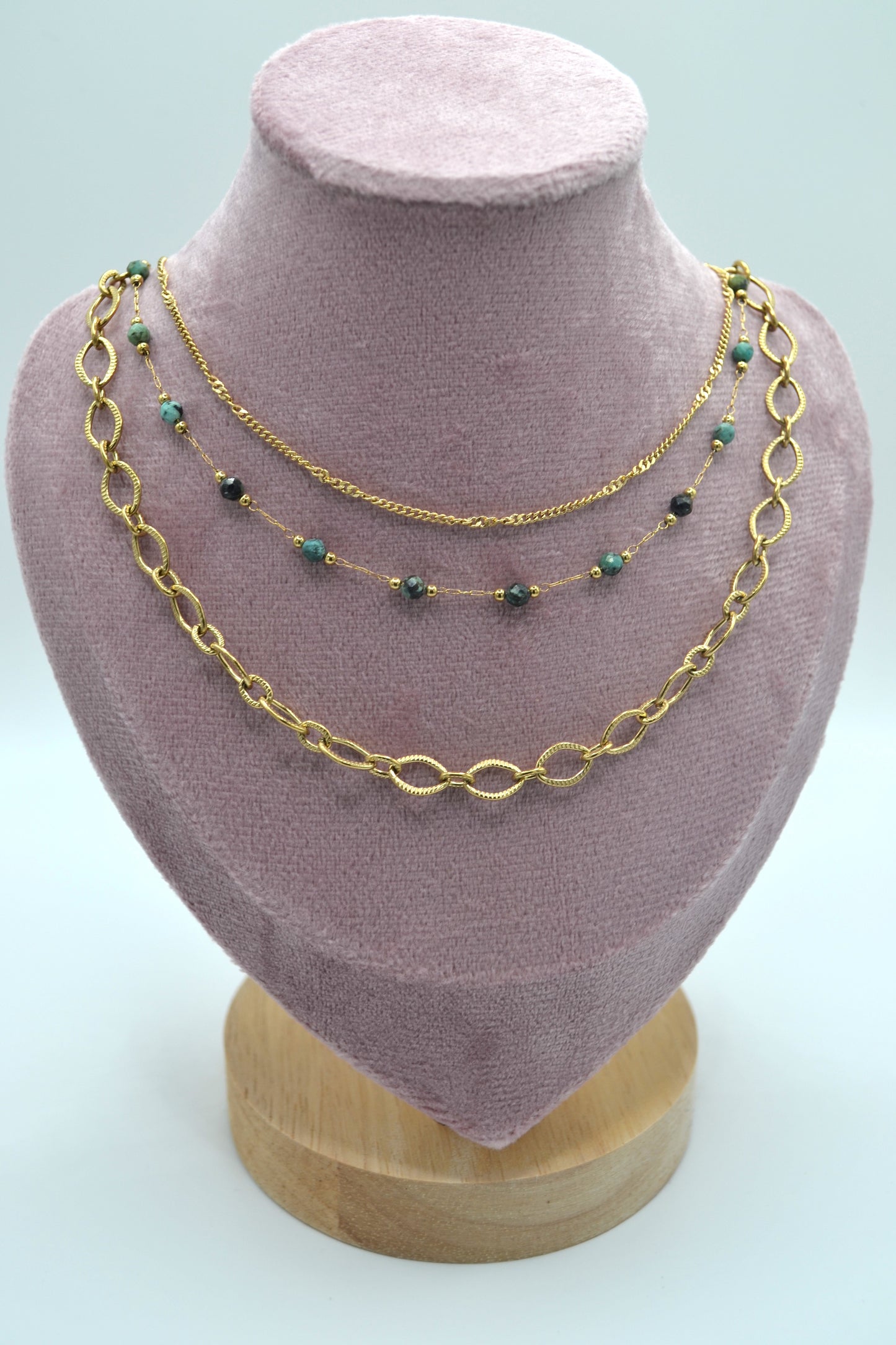 Le collier 3 rangs "