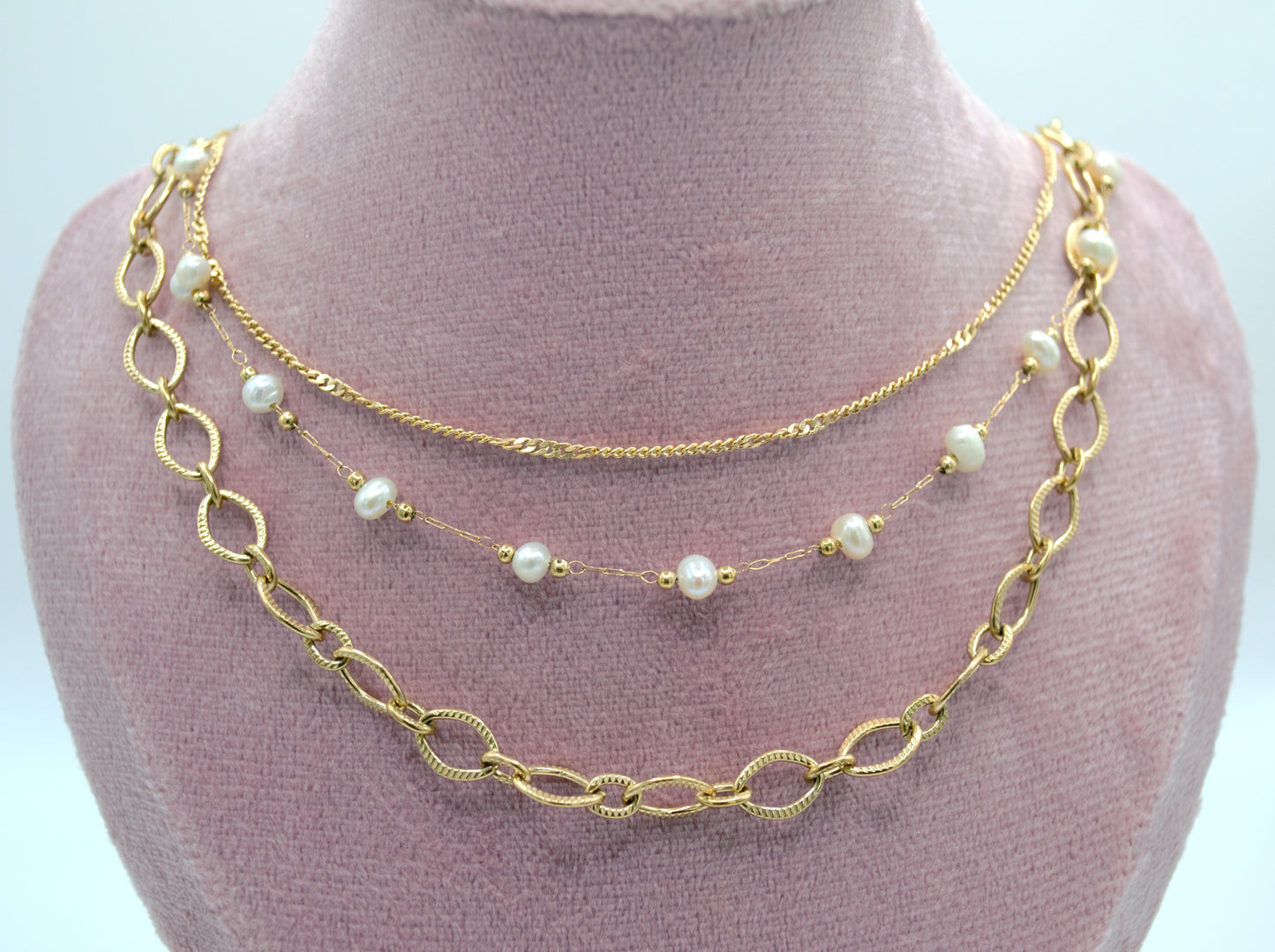 Le collier 3 rangs "
