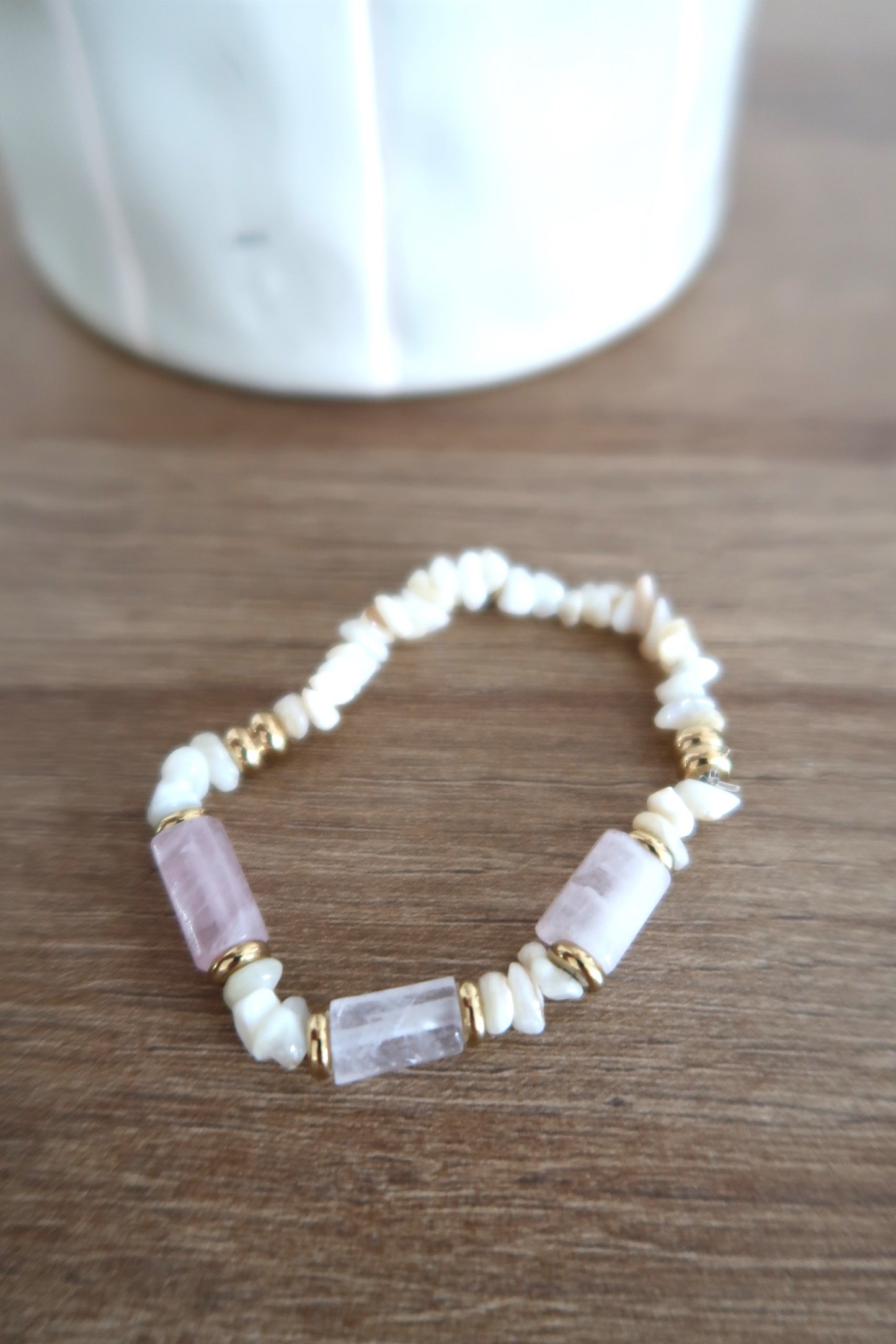 Le bracelet "Amberine" rose