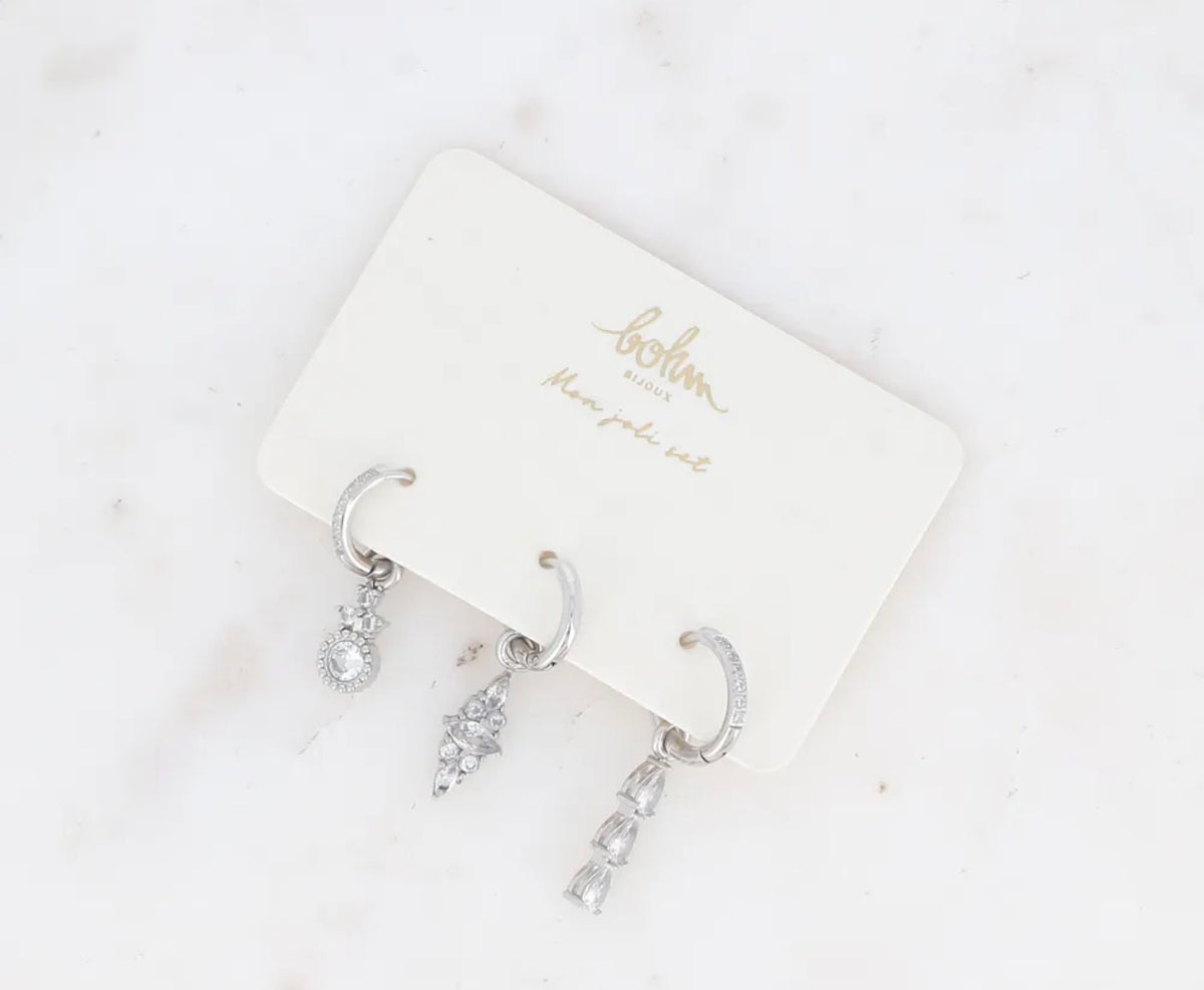 Le set de 3 boucles JOYANA