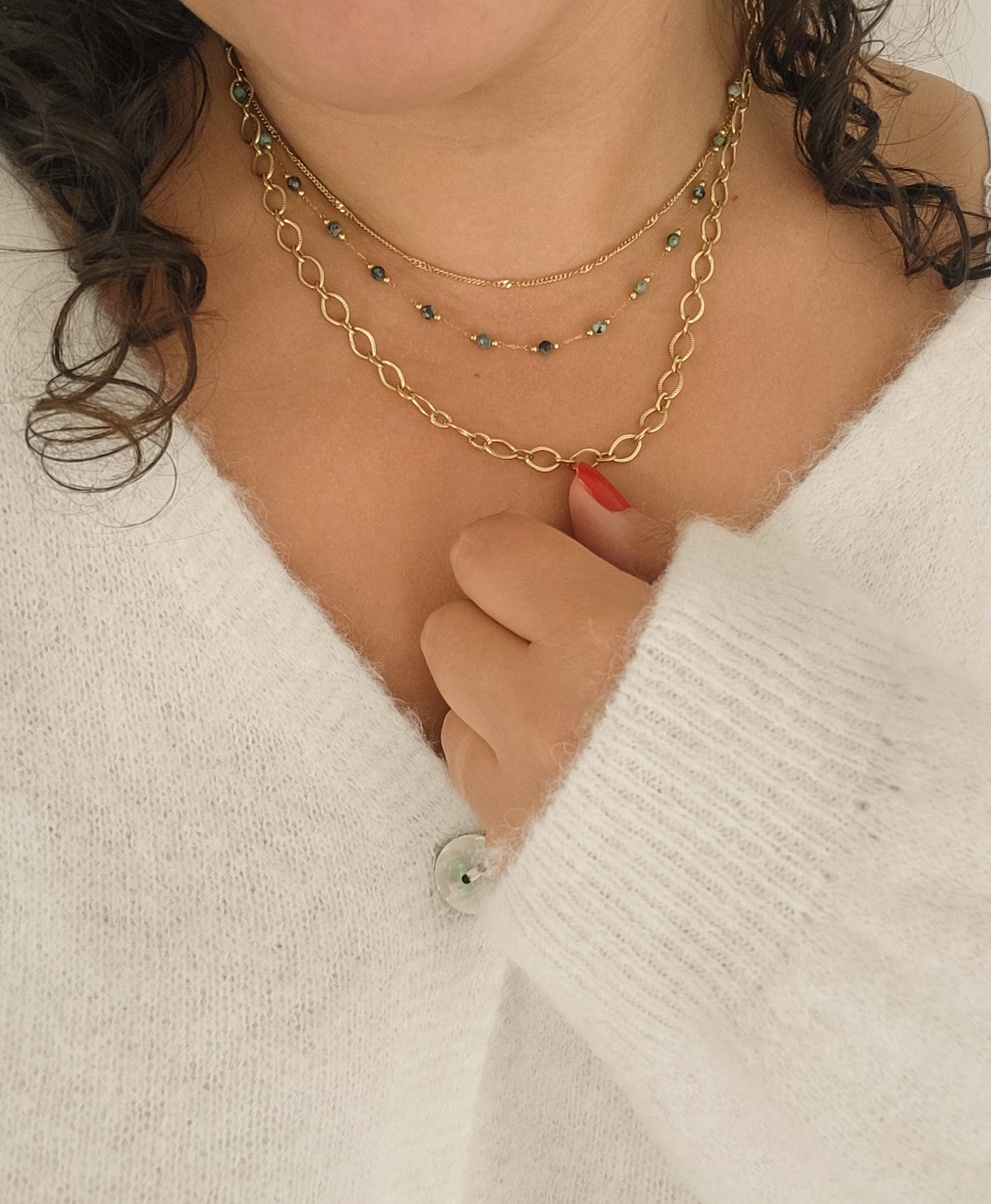 Le collier 3 rangs "