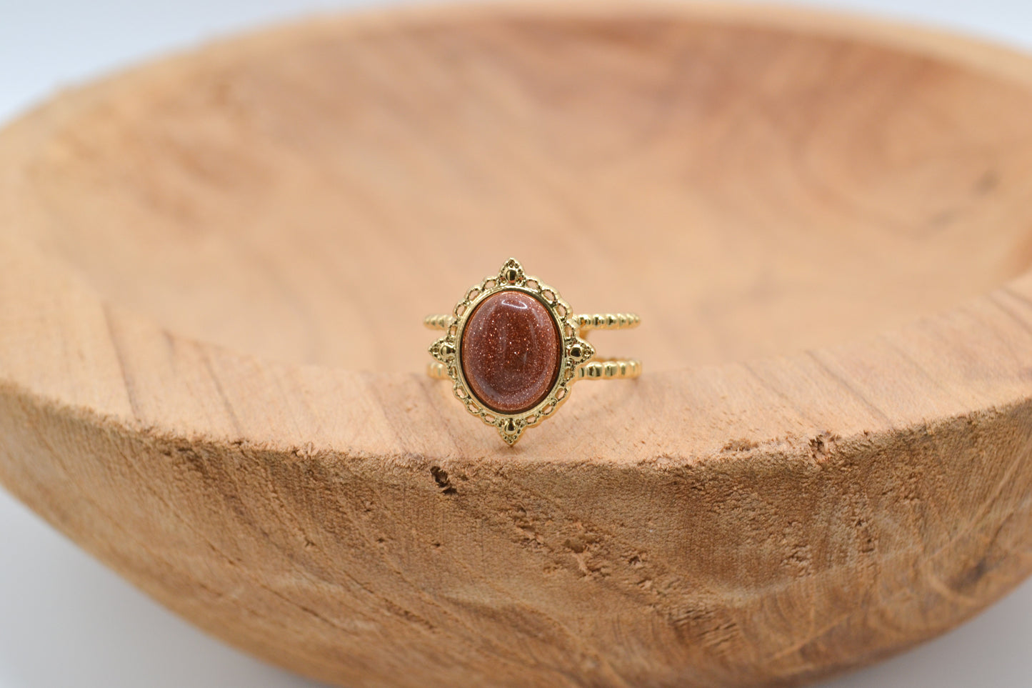 La bague "Olaïana" sable d'or