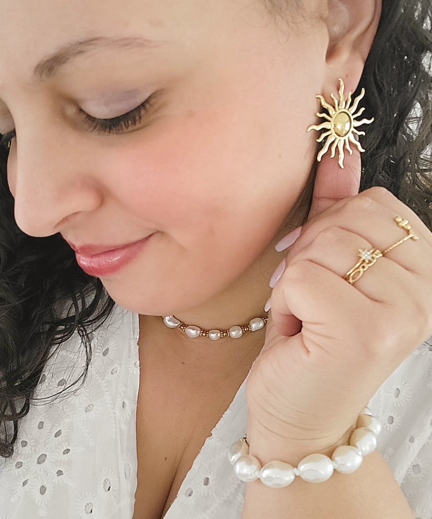 Les boucles d'oreilles "Soléa"