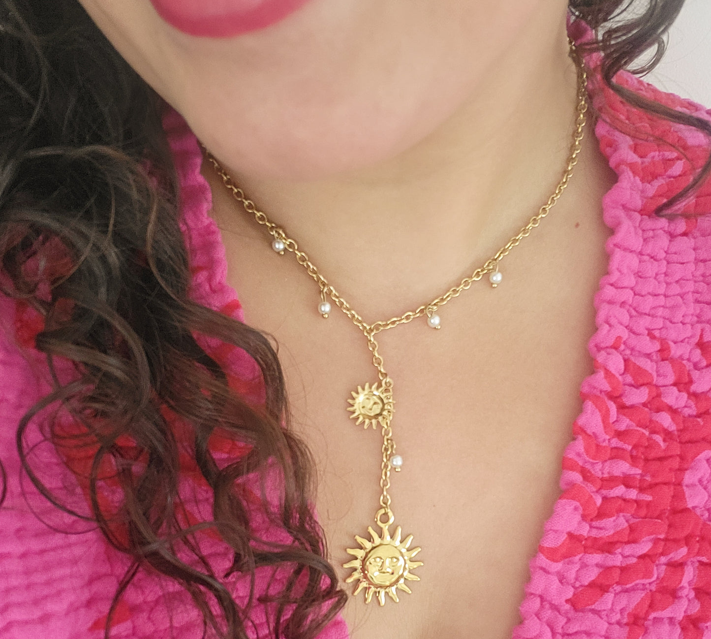 Le collier "Y" soleil