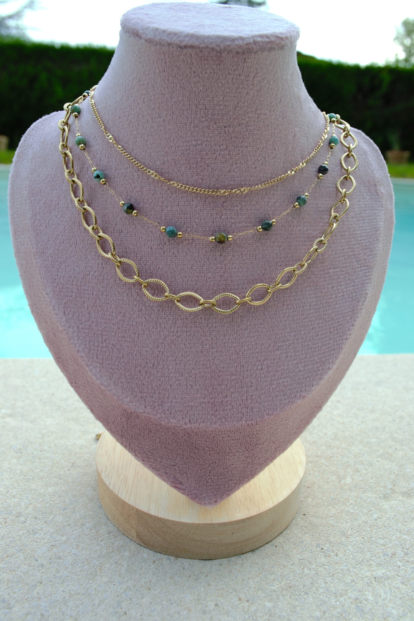 Le collier 3 rangs "