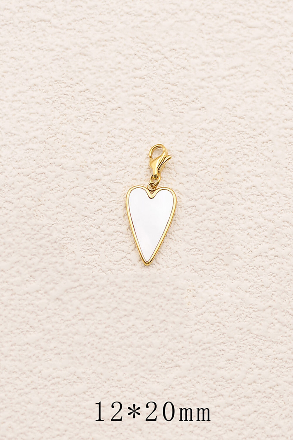 Le charm "Coeur nacré"
