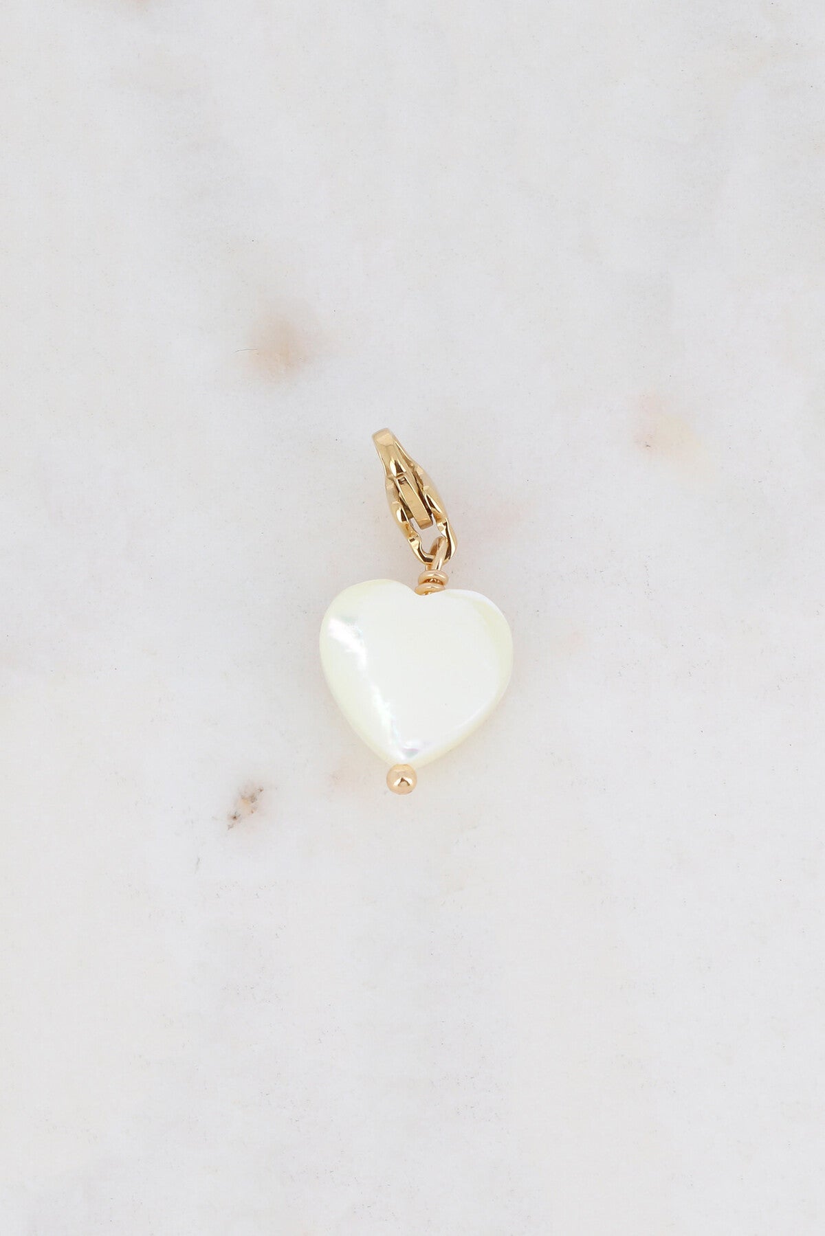 Le charm "Coeur" Lolanie - coeur nacré