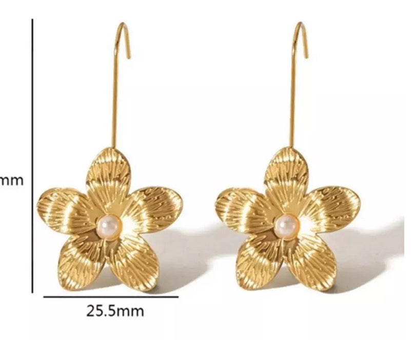 Les boucles d'oreilles "Fleur"