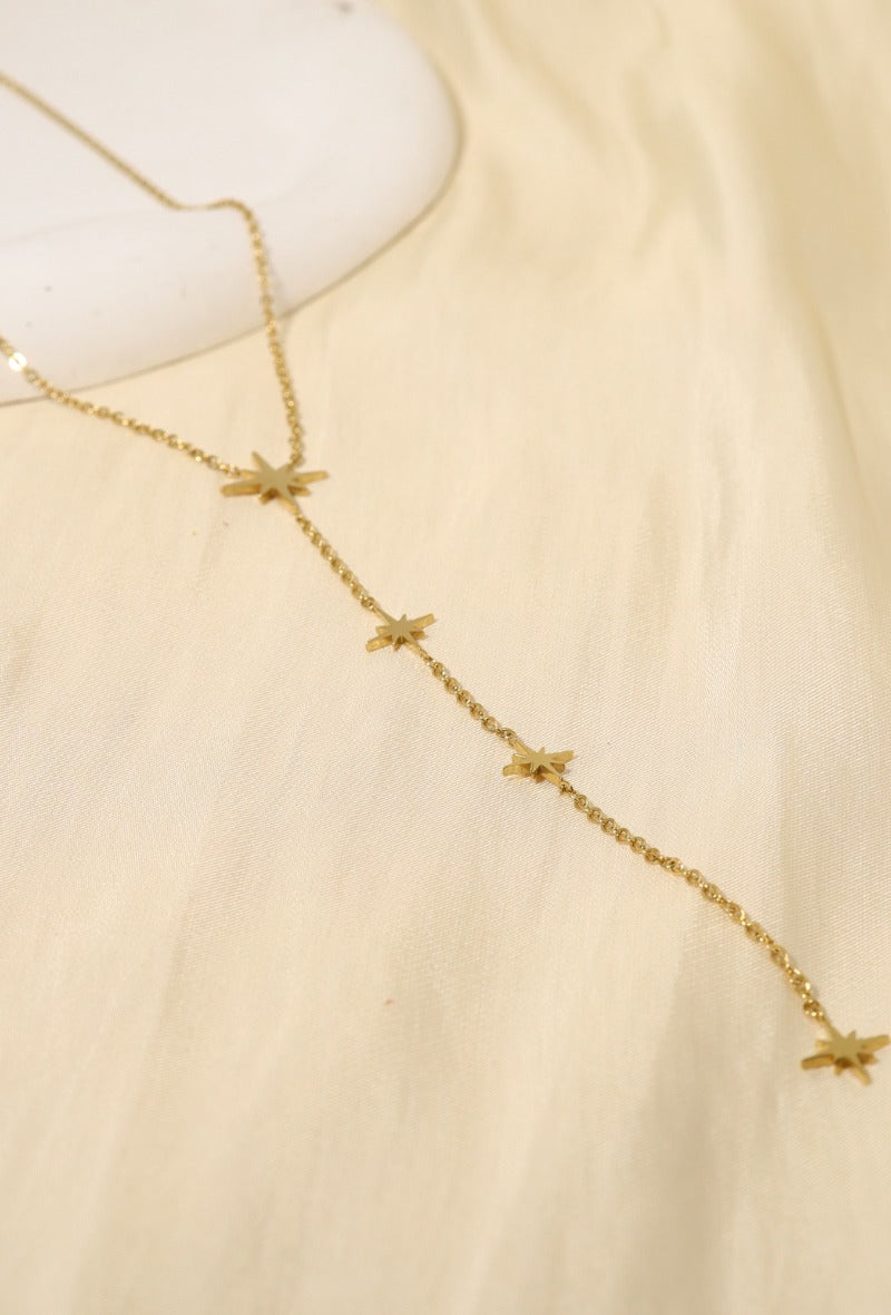 Le collier "Y" star en doré