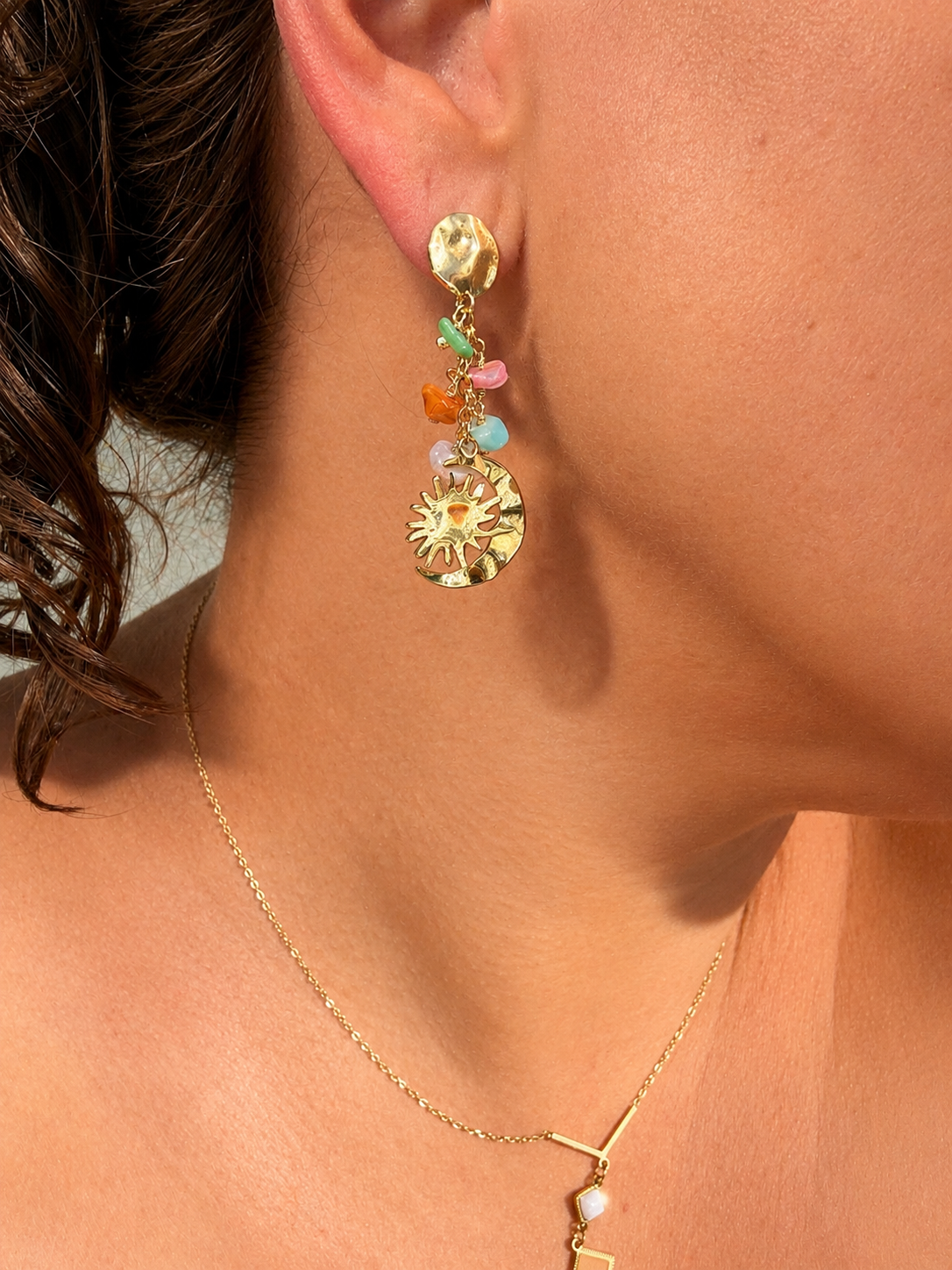 Les boucles d'oreilles SATURNE