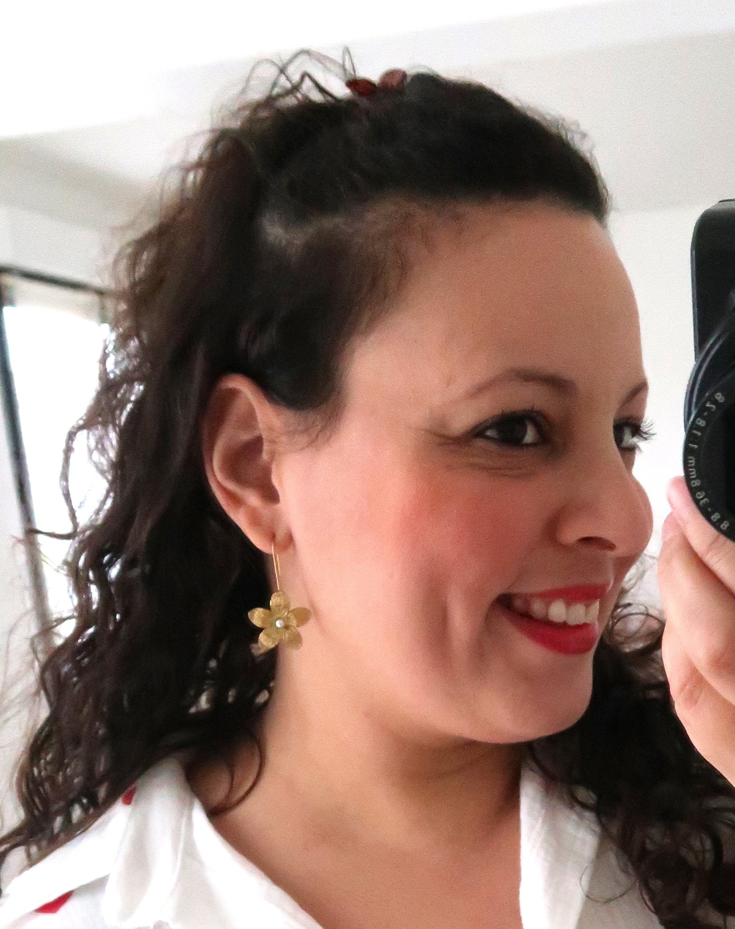 Les boucles d'oreilles "Fleur"