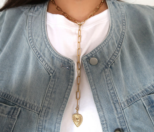 Le collier Y - charm