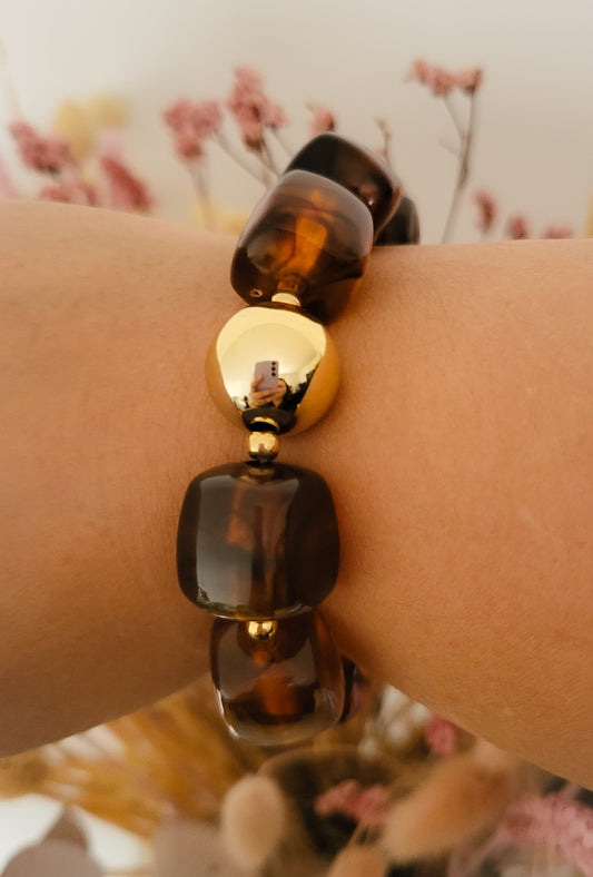 Le bracelet MARILOU - Marron