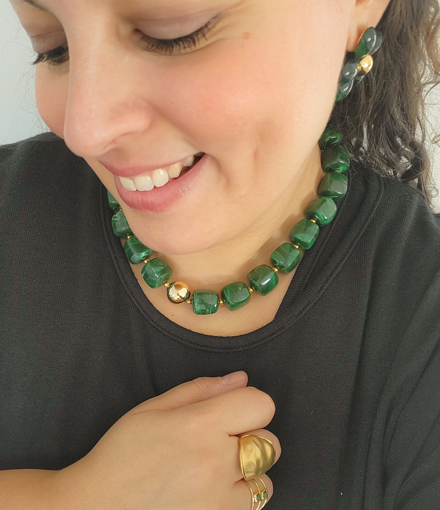 Le collier MARILOU - Vert