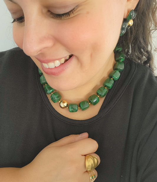 Le collier MARILOU - Vert