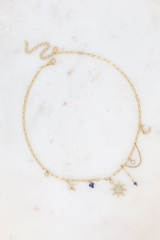 Le collier charm "Etoile du nord"