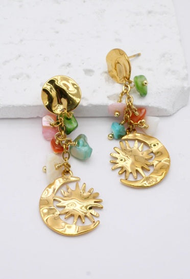 Les boucles d'oreilles SATURNE
