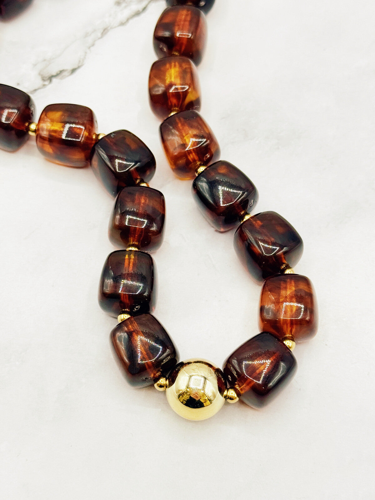 Le collier MARILOU - Marron