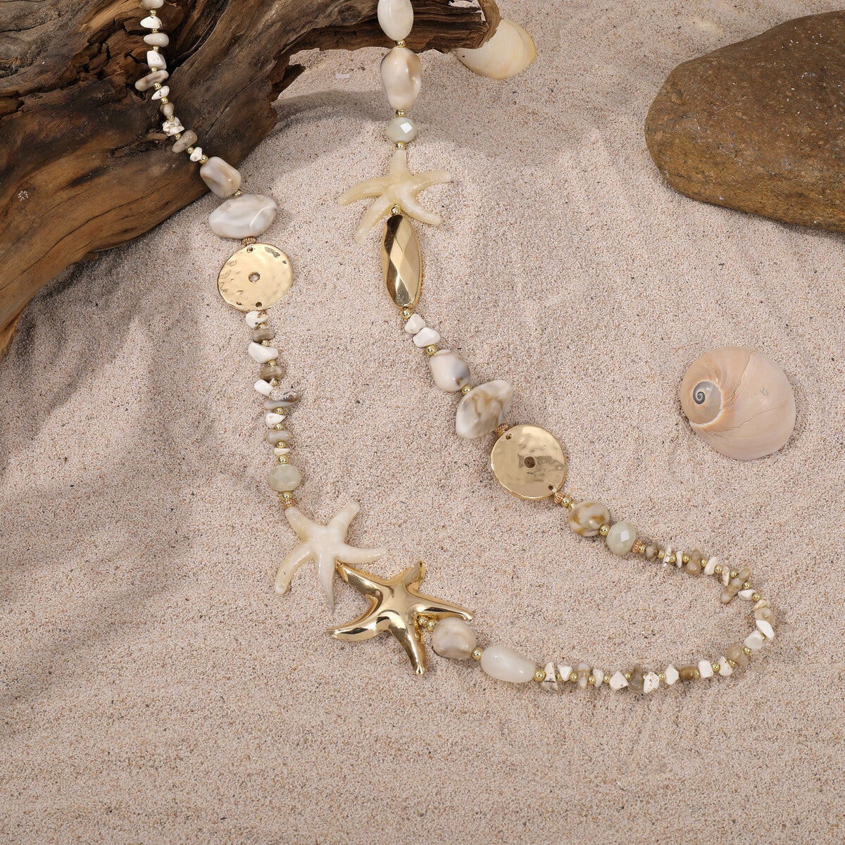 Le sautoir "Etoile et coquillage"